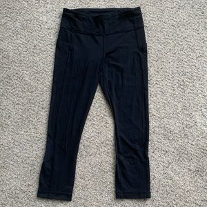 Black High Waist LuluLemon Mesh Leggings